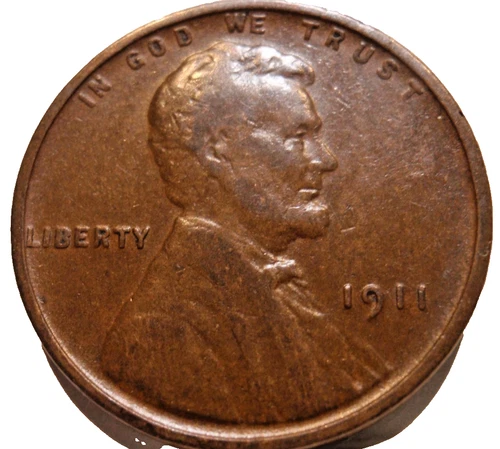 1911 P F-VF BRN Lincoln Wheat Cent - Better Date- Highly Collectible