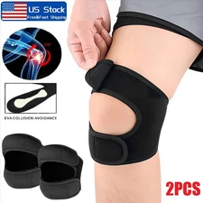 2PCS Knee Brace Patellar Tendon Support Strap Side Stabilizers & Patella Gel Pad