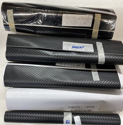 Auswahl an 3D Carbon Vinyl (Größe in Bildern)