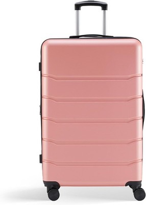 Pink 24'' Hardside Carry-On Spinner - TSA Lock, Durable Luggage Bag