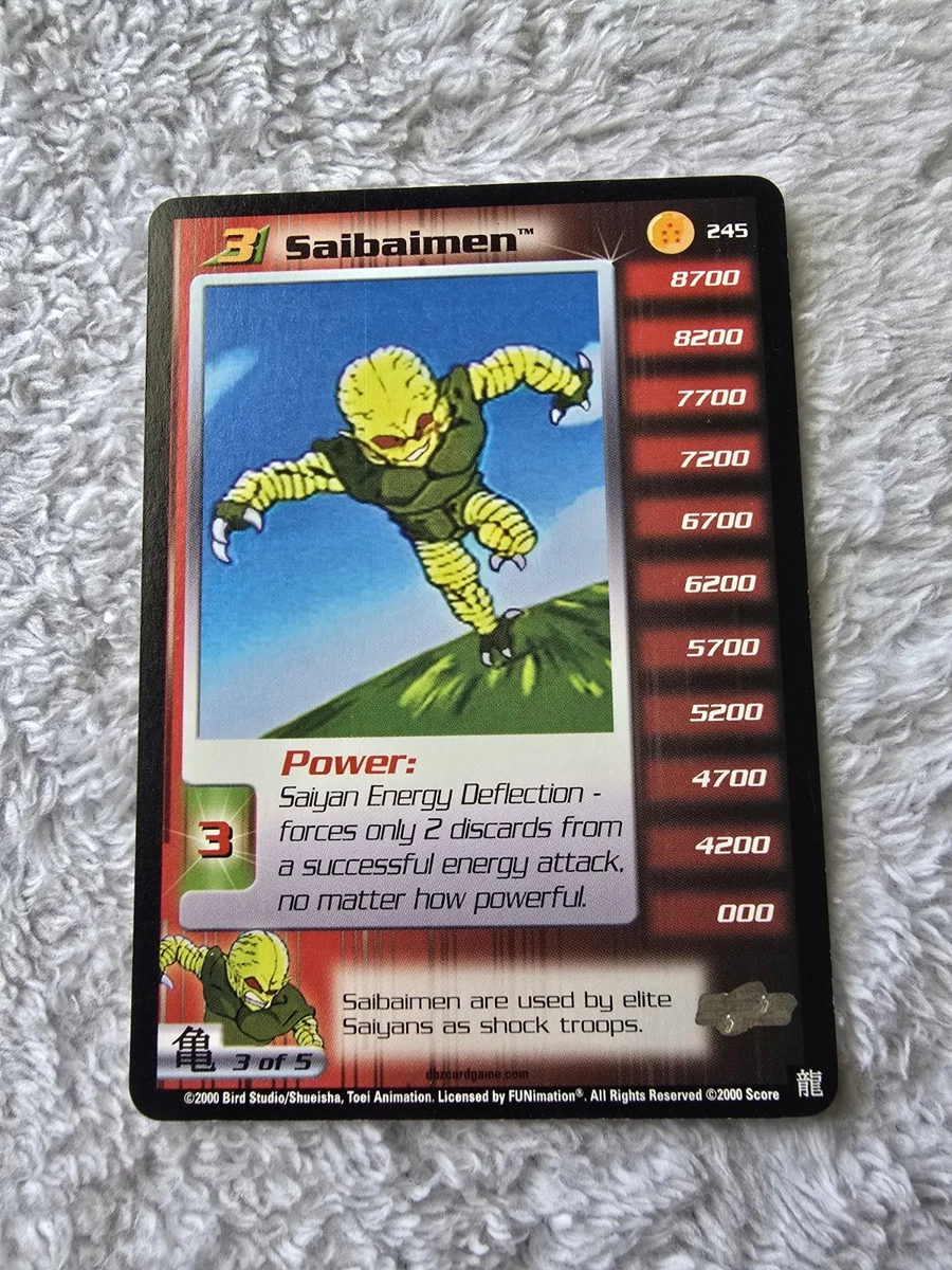 Dragon Ball Z TCG Rare Individual Collectible Card Game Cards for
