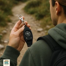 Coghlans Multifunction 4 in 1 Keychain Compass Whistle Magnifier Thermometer