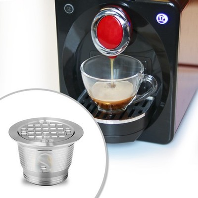 Für Nespresso Stainless Steel Coffee Capsules Refillable Reusable Espresso Pods
