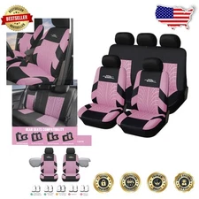 Durable, Washable Pink Sport Seat Covers for Universal Fit - Easy Installation