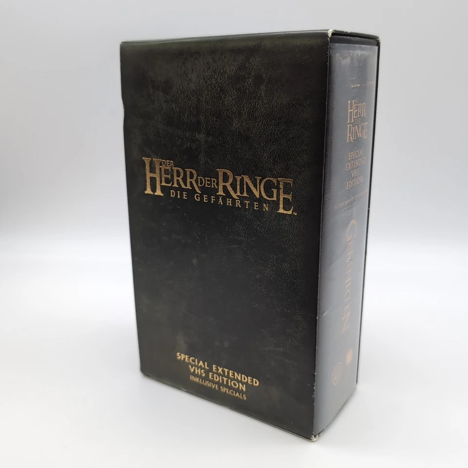 Herr der Ringe Die Gefährten Special Extended VHS Edition | 2 Kassetten Schuber - Bild 4 von 4