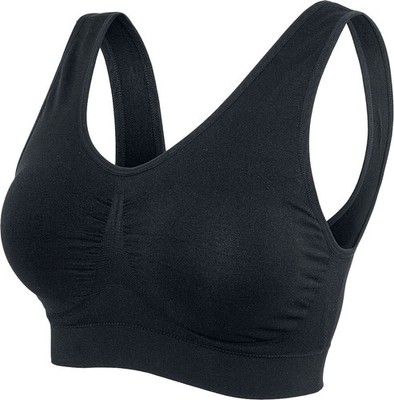 Urban Classics BH Damen Ladies Pads Sport Bra schwarz