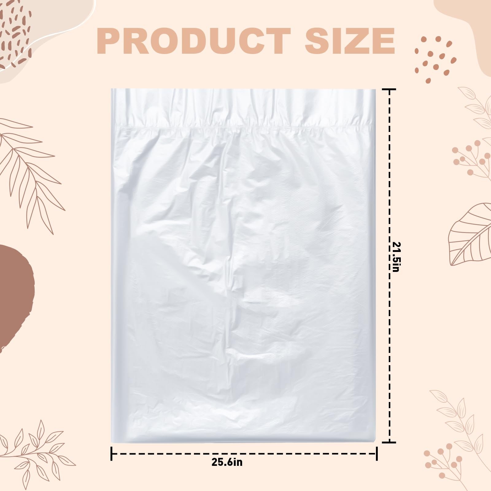 160 Pcs Disposable Foot Tub Liner Thick Large Foot Bath Liners Clear Plastic ...