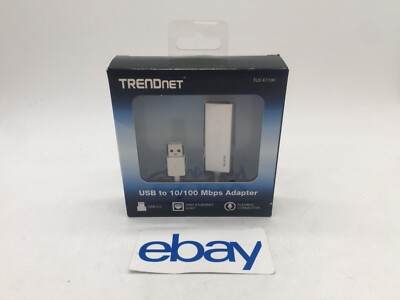 NEW TRENDnet TU2-ET100 Fast Ethernet Adapter USB 2.0 to 10/100 FREE S/H
