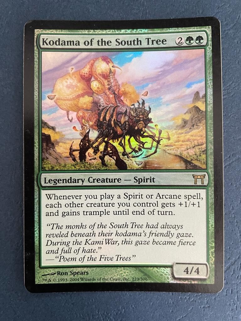 MTG FOIL CHAMPIONS OF KAMIGAWA KODAMA OF THE SOUTH TREE NM MTG FOIL CHAMPIONS OF KAMIGAWA KODAMA OF THE SOUTH TREE NM