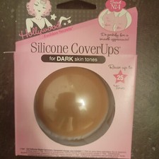 Hollywood Fashion Secrets Silicone Nipple CoverUps 1 Pair Dark Skin Tone