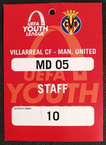 TICKET Accreditation Staff UYL 23/11/2021 Villarreal CF - Manchester United - Bild 1 von 5