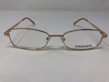 Parade Eyeglasses Frames 1601 Gold Yellow 52-16-135 Full Rim YT96