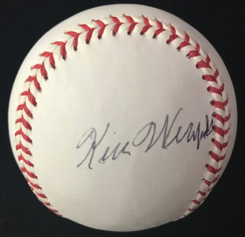 KEN WEAFER 1936 BOSTON BEES AUTOGRAPHED SIGNED RAWLINGS BASEBALL BAS BECKETT - Picture 1 of 2