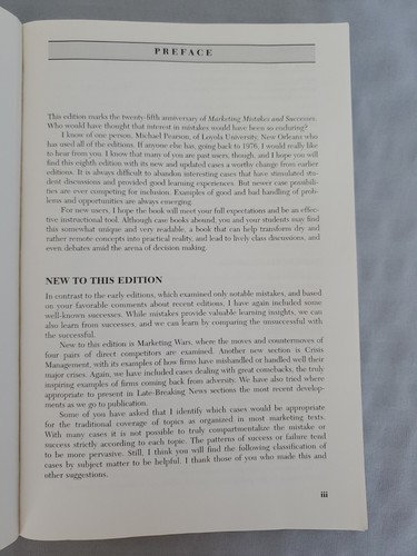 Marketing Mistakes & Successes by Robert F Harttley-8th Ed, 25th Anniv Paperback - Picture 4 of 12