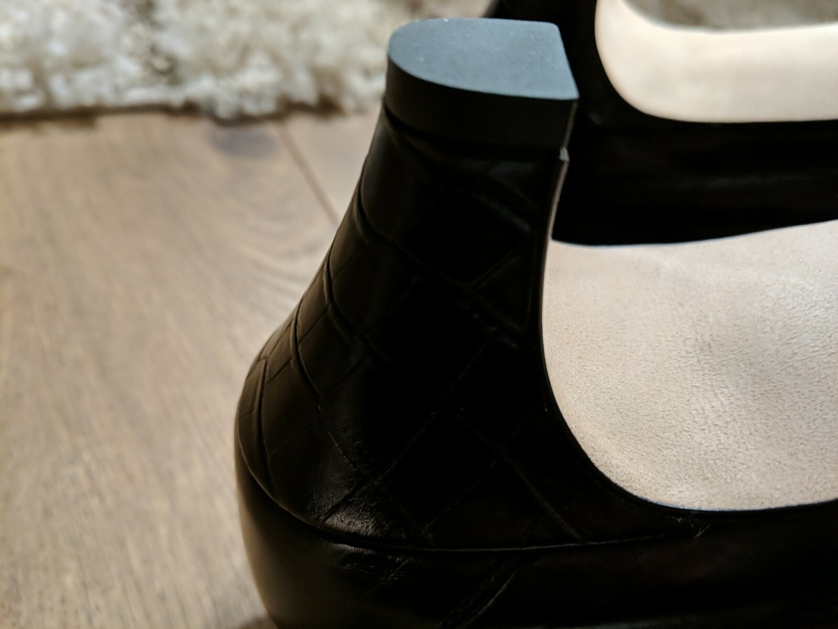Escarpins Anyi Lu Noirs En Cuir - Taille 42.5 (US 11.5-12), Fabriqués En Italie, Neufs En Boîte
