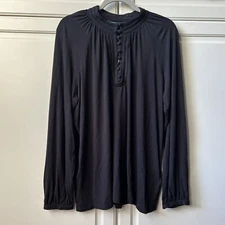 Nwt Ralph Lauren Women's Plus Jersey Mock Neck Blouse Black Size 2X