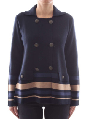 Cappotto Doppiopetto ALPHA STUDIO Donna Righe TG S(42) M(44) E2/26