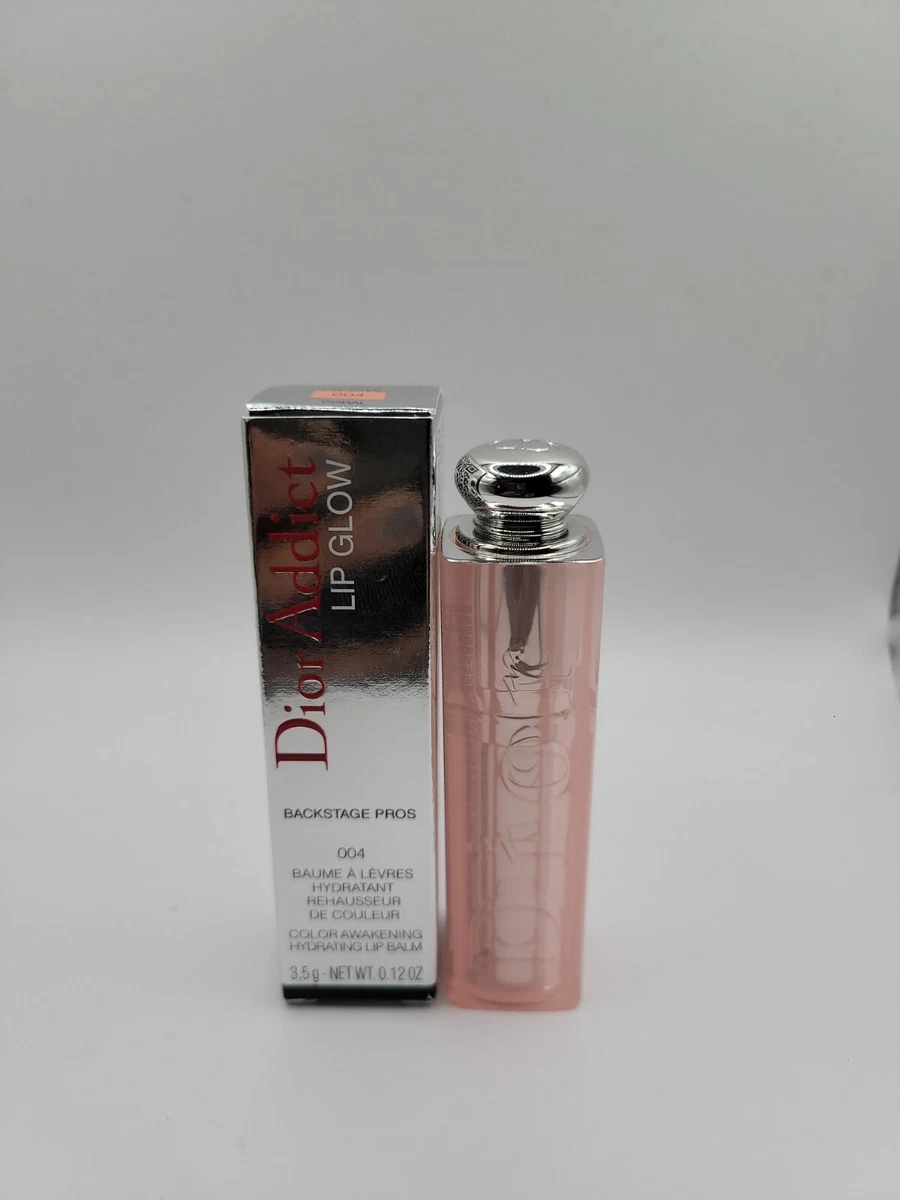 - CORAL - eBay Dior 0.12Oz Lip Glow Backstage Balm Pros | #004 Hydrating Lip NIB Addict