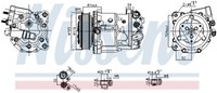 Kompressor Klimaanlage FüR CitroëN C5 III Break C6 Peugeot 607 407 TD
