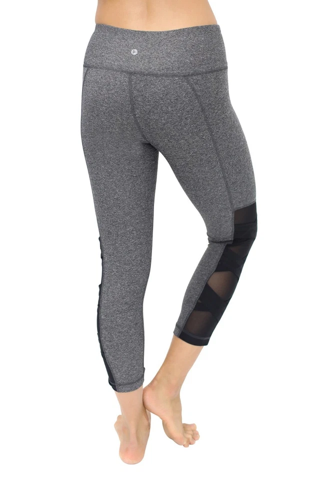 90 Degree by Reflex Women’s SIDE MESH CRISS CROSS CAPRI, size L - Image 3 of 3