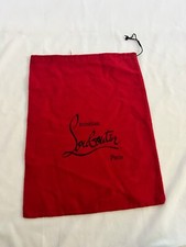 Christian Louboutin Dust Bag Storage Cover Drawstring Red 14.5" x 11"