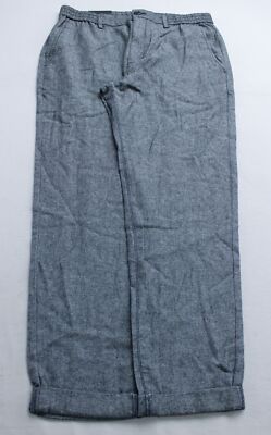 パンツ 00s Banana Republic navy linen slacks Straight Linen-Blend Pull-On Pant | Banana Republic Factory