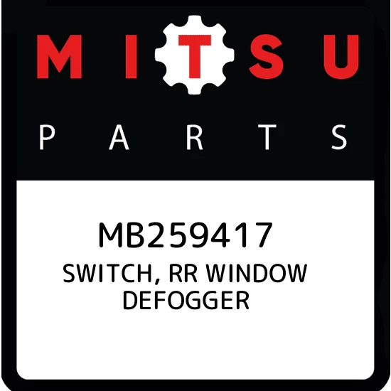 MB259417 SWITCH, RR WINDOW DEFOGGER Mitsubishi, New Genuine Part 