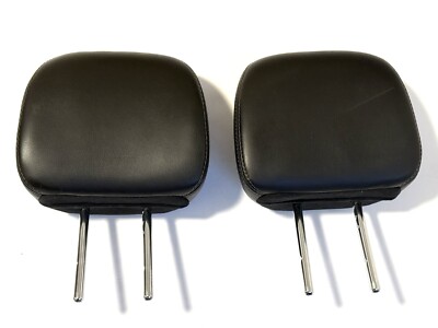 PAIR LEATHER 2013 Nissan Pathfinder  SECOND Row Headrest Head Rest BLACK