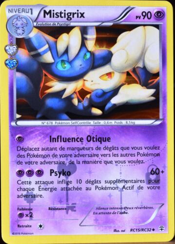 carte Pokémon RC15 Mistigrix 90 PV Série Rayonnement NEUF FR - Photo 1/1