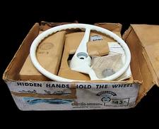Wheelsman Curtiss Wright Boat Steering Wheel NOS Curtis 1958 Hidden Hands W-190