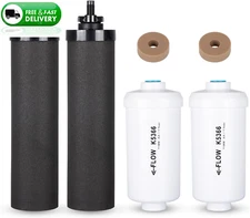 4 Pack Set-Berkey PF-2 Fluoride Water Filters and Berkey Black Carbon BB9-2 ✅