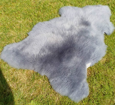 Real eco sheepskins sheepskin lambskins grey skins new 100-110 cm