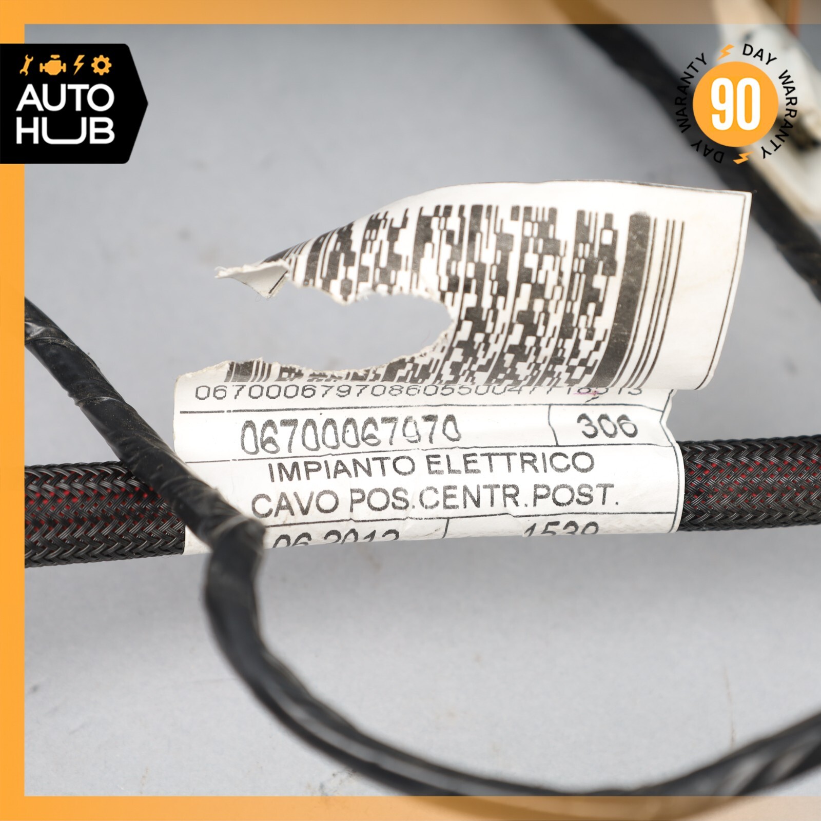 2014 Maserati Quattroporte M156 S Q4 Rear Trunk Fuse Box Wiring Harness OEM