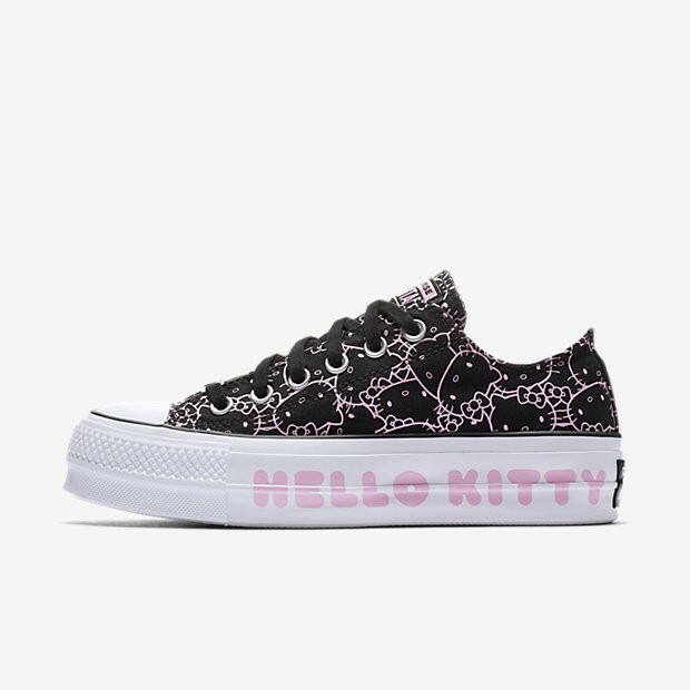black hello kitty converse
