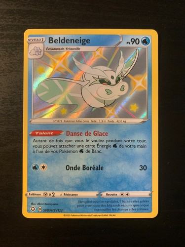 Carte Pokémon : Beldeneige SV034/SV122 Destinées Radieuses FR NEUF