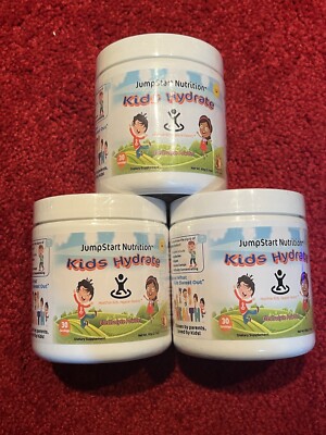3x JumpStart Nutrition Kids Hydrate  Raspberry Lemonade 3 Bottles Exp 2/25