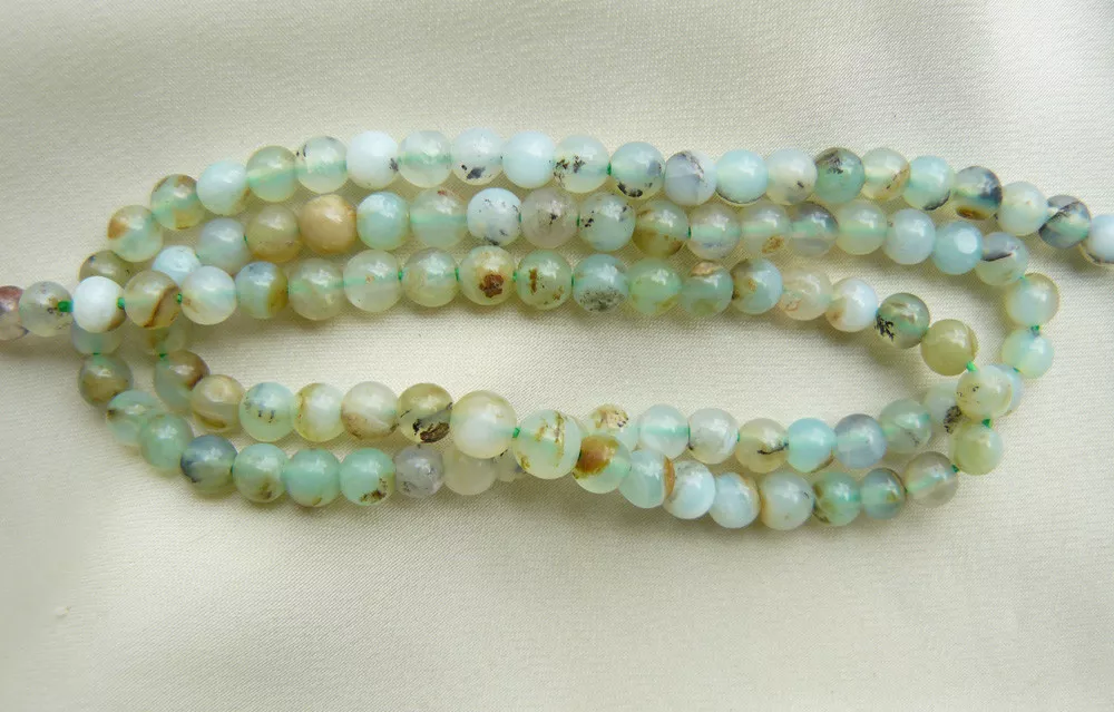 Blue Opal, Opal Beads, Peruvian