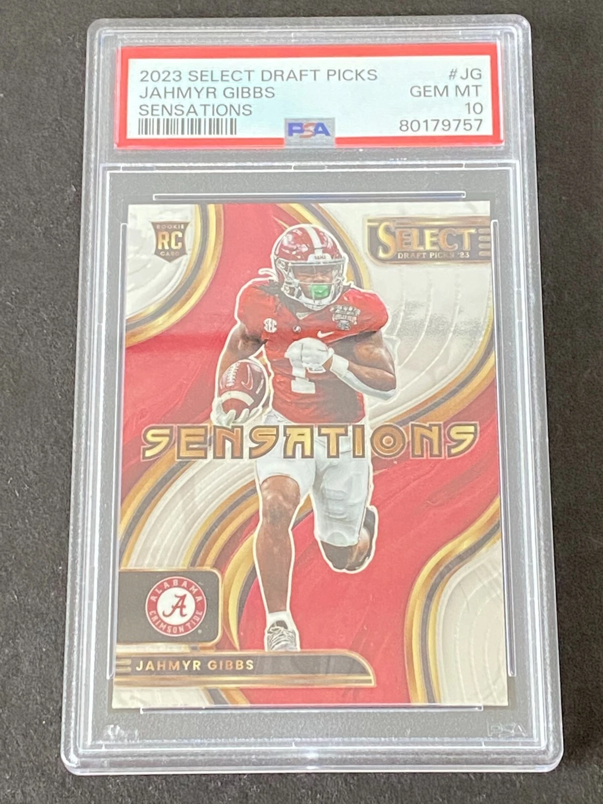 Jahmyr Gibbs Panini Select Draft Picks Sensations #JG Base