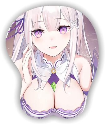Re:Zero -Starting Life in Another World Emilia 3D Anime Mouse Pads Silica GelWri