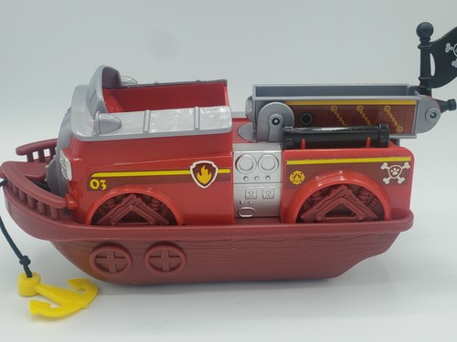 Paw Patrol Piratenschiff Welpen Marshall Fahrzeug Figur Boot rot Set - Bild 7 von 10
