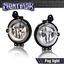 Clear Bumper Fog Lights Driving Lamps Left+Right Fit For 2007-2015 Mini Cooper