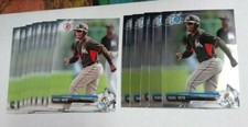 14 2017 Bowman Prospects ISAEL SOTO Chrome Paper card lot MIAMI MARLINS #129