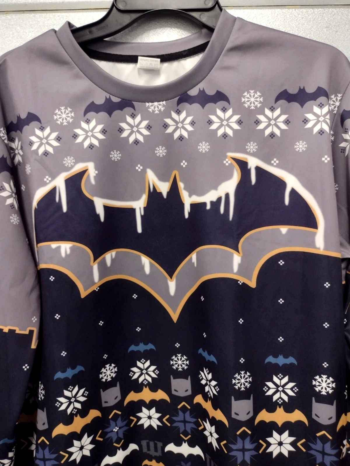 Batman Movie Fan Ugly Christmas Premium 3D Pullover Size Medium