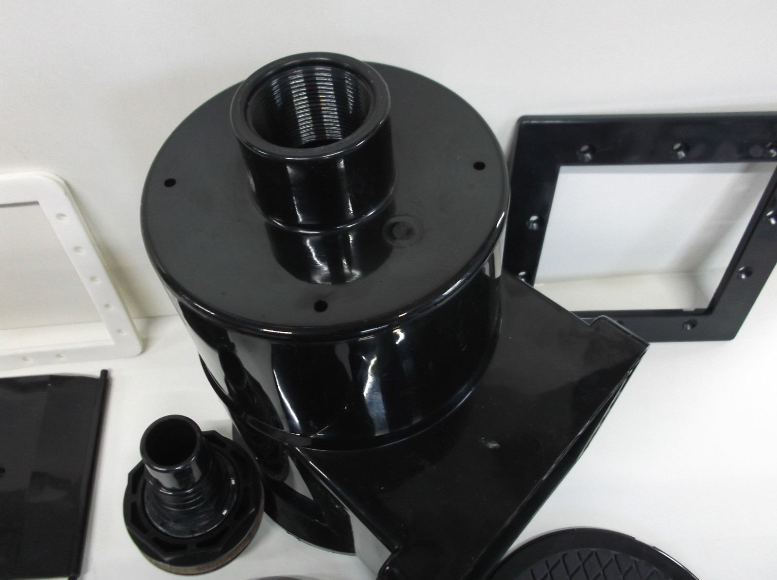 Pond skimmer black with fish guard eBay