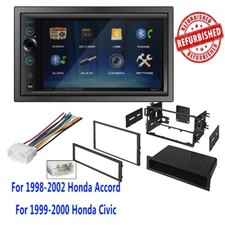 Refurbished Dual Xvm296bt Car Stereo Radio Dash Kit For Honda Accord 1998-2002