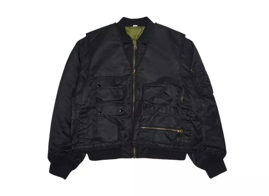 Gilet Supreme 2 en 1 MA 1 noir