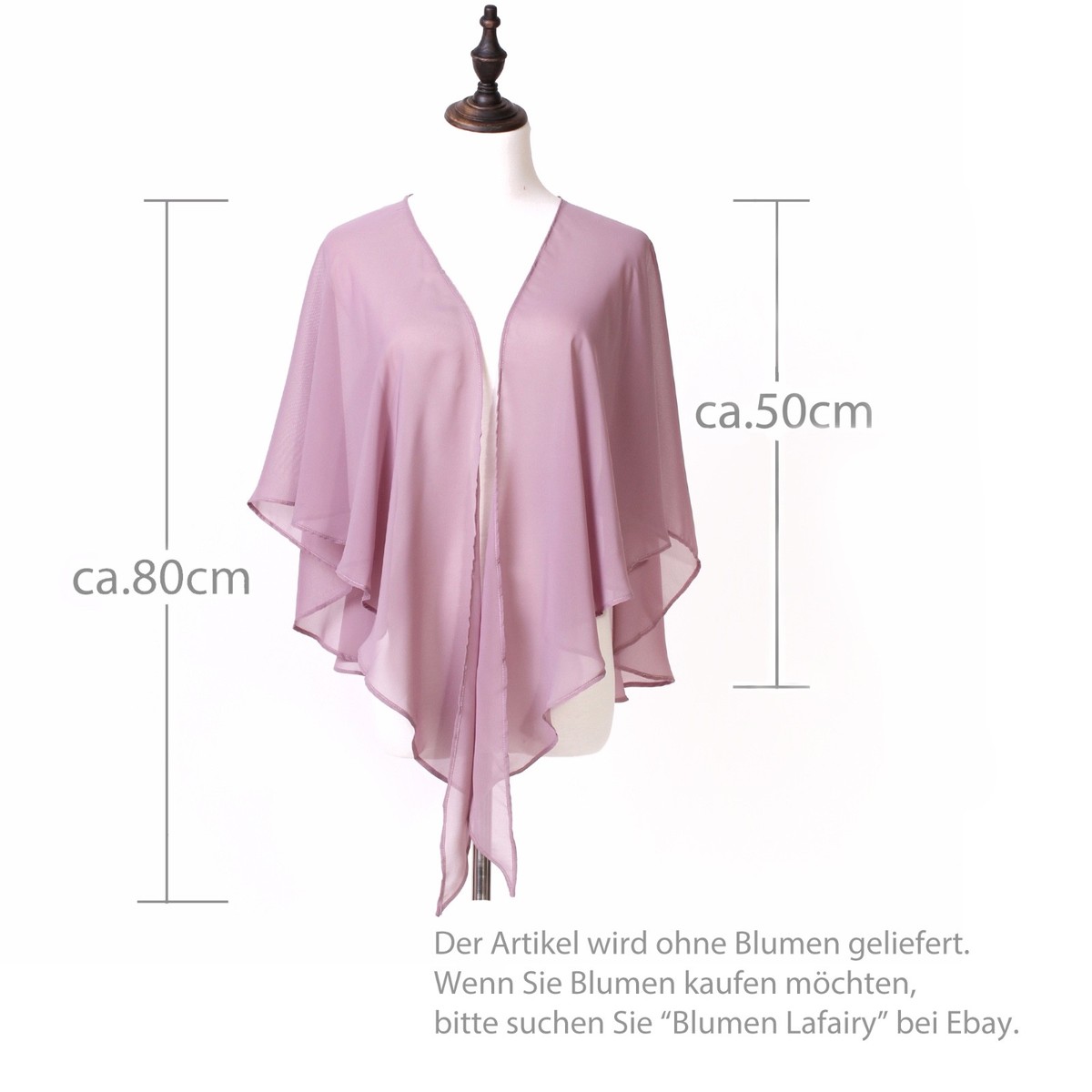 U-Form Stola Schal Tuch Tücher Poncho Hochzeit Freizeit Party Chiffon