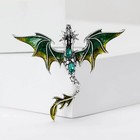 Rhinestone Flying Dragons Brooches Hot Sale New Enamel Dragon Pins Women Unisex