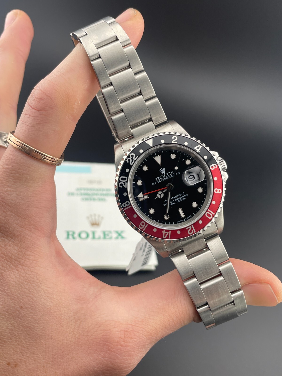 Rolex Rolex GMT-Master II Black Dial 40mm Ref.  16710  Box & Papers (1997)