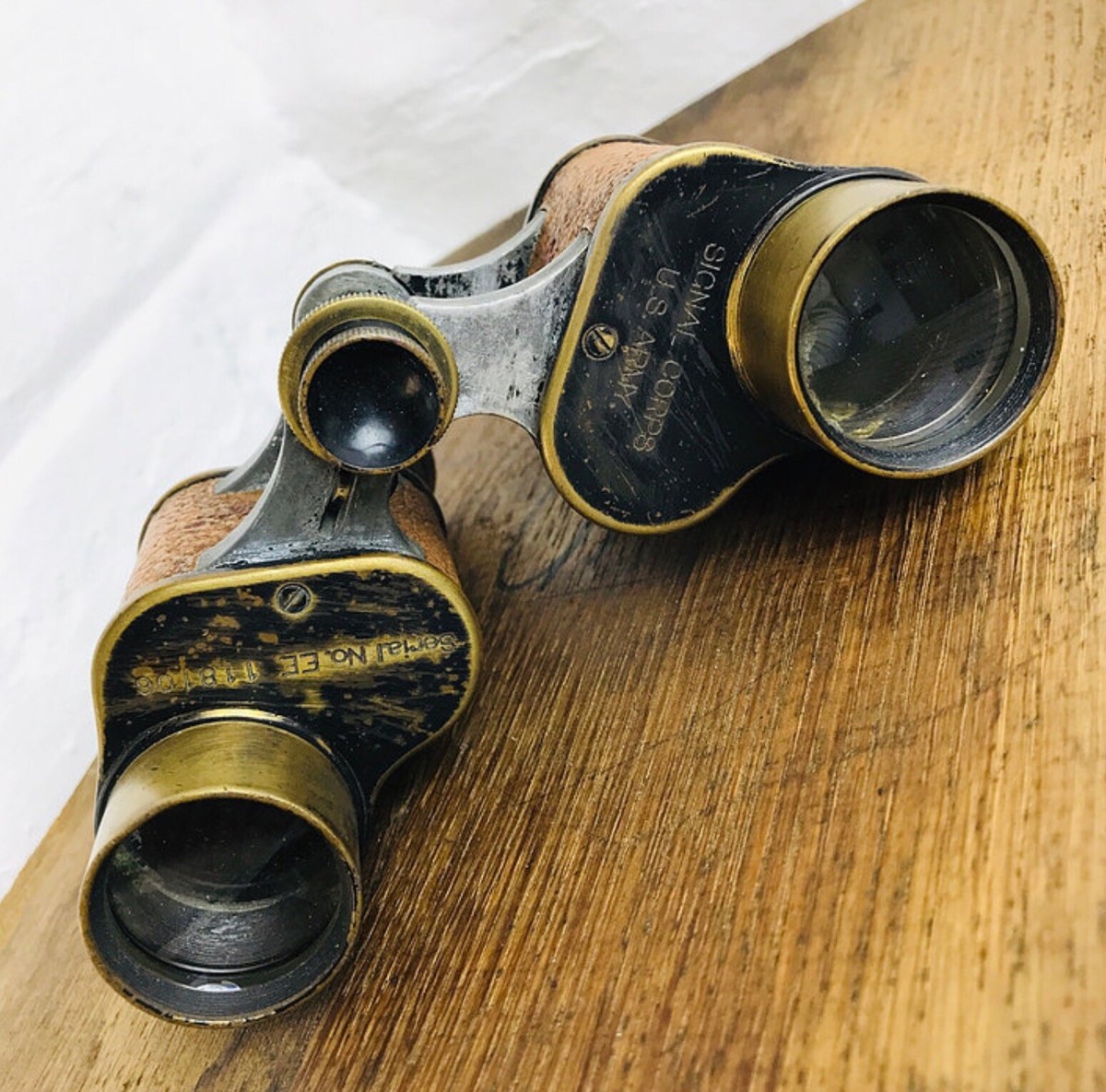 WW1 US Army Signal Corps EE series Binoculars by Bausch Lomb